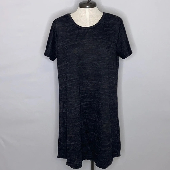 Jon & Anna Short Sleeve Tee Shirt Dress with Lace Inset - Size Large - Picture 1 of 7